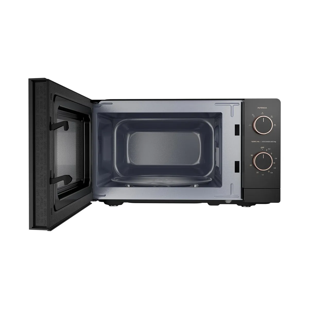 MIDEA - Microondas Análogo 20 Litros Negro MMP-20M711