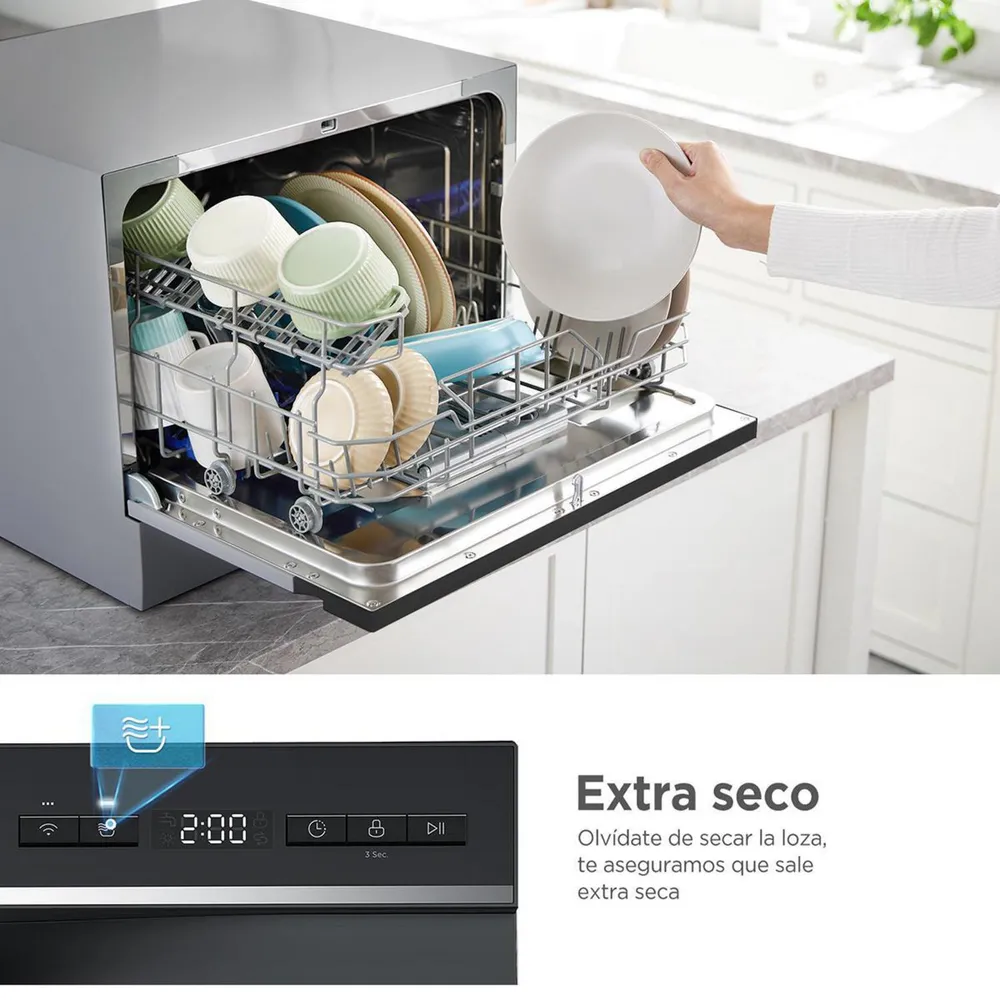 Midea MDWTF0602MS 6 Cubiertos Inox, foto 2
