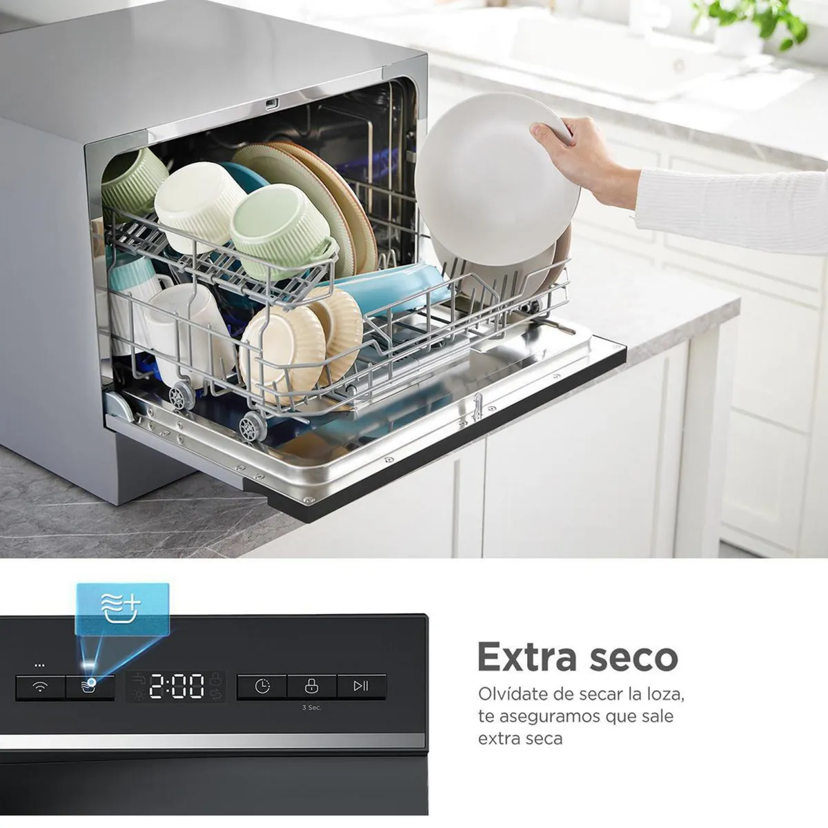 MIDEA - Lavavajillas N/A Cubiertos Inox MDWTF0602MS