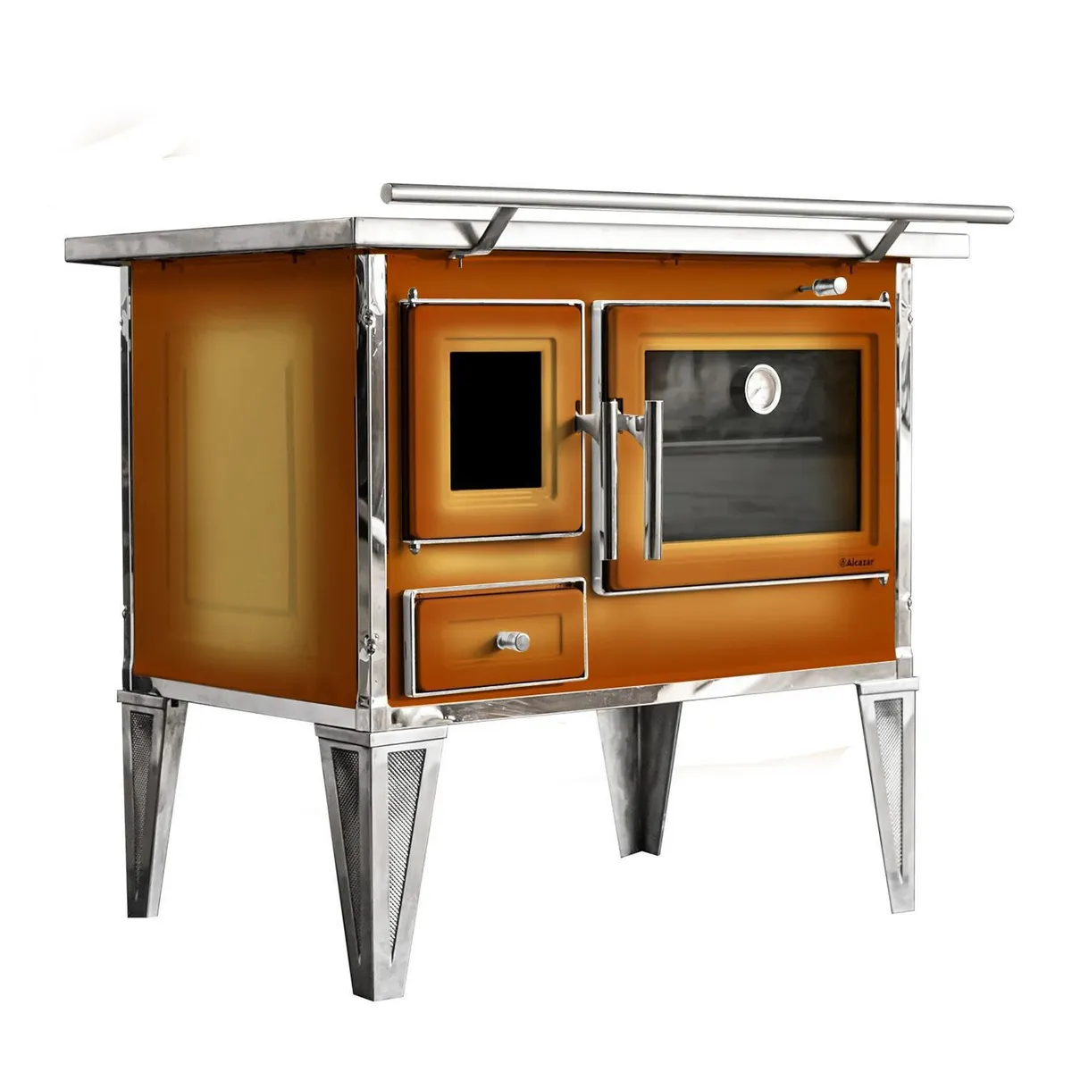 ALCAZAR - Cocina a Leña Platos Difumado Cocina a Leña Calbuco L70 Difumada