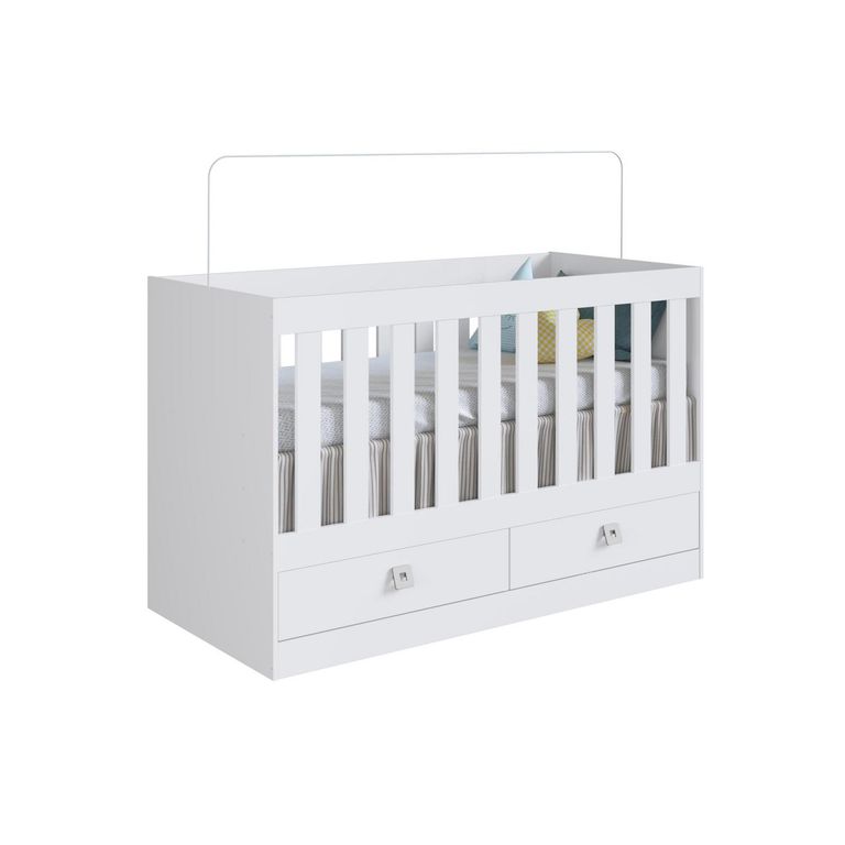 KIDSCOOL Cuna Multifuncional New Amore Blanco 84x63x132.6 cm