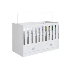 KIDSCOOL - Cuna Multifuncional New Amore Blanco 84x63x132.6 cm
