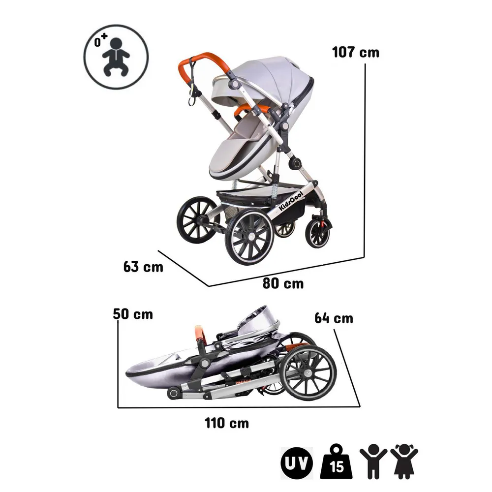 Kidscool Cuna Egg 3 en 1 Gris, foto 9