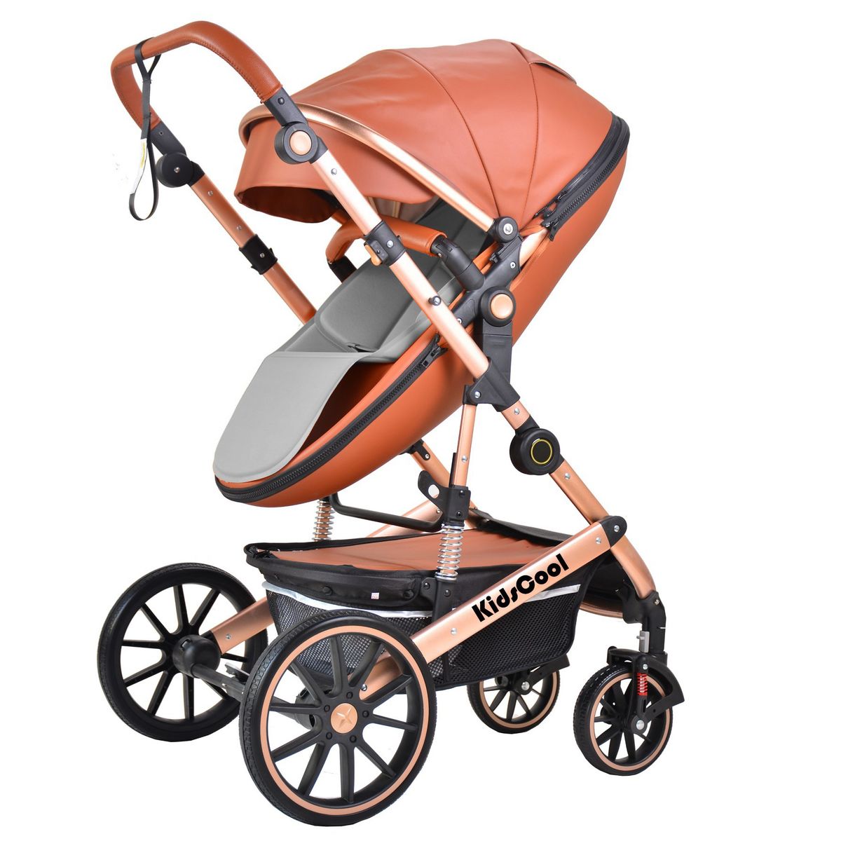 KIDSCOOL - Coche cuna café Egg 3 funciones