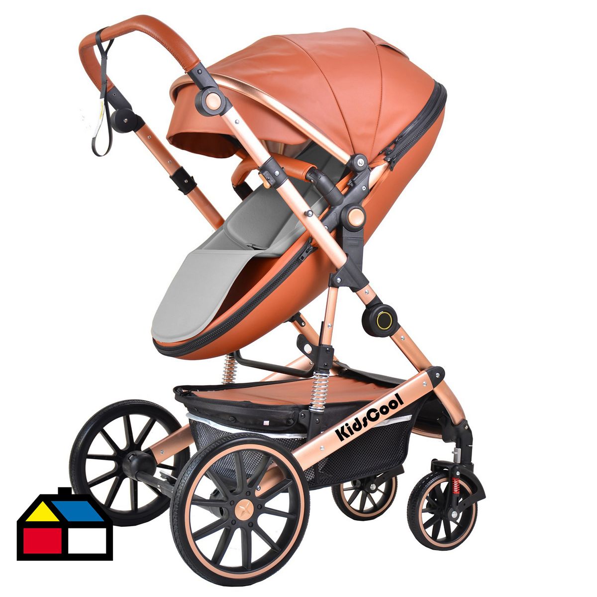 KIDSCOOL - Coche cuna café Egg 3 funciones