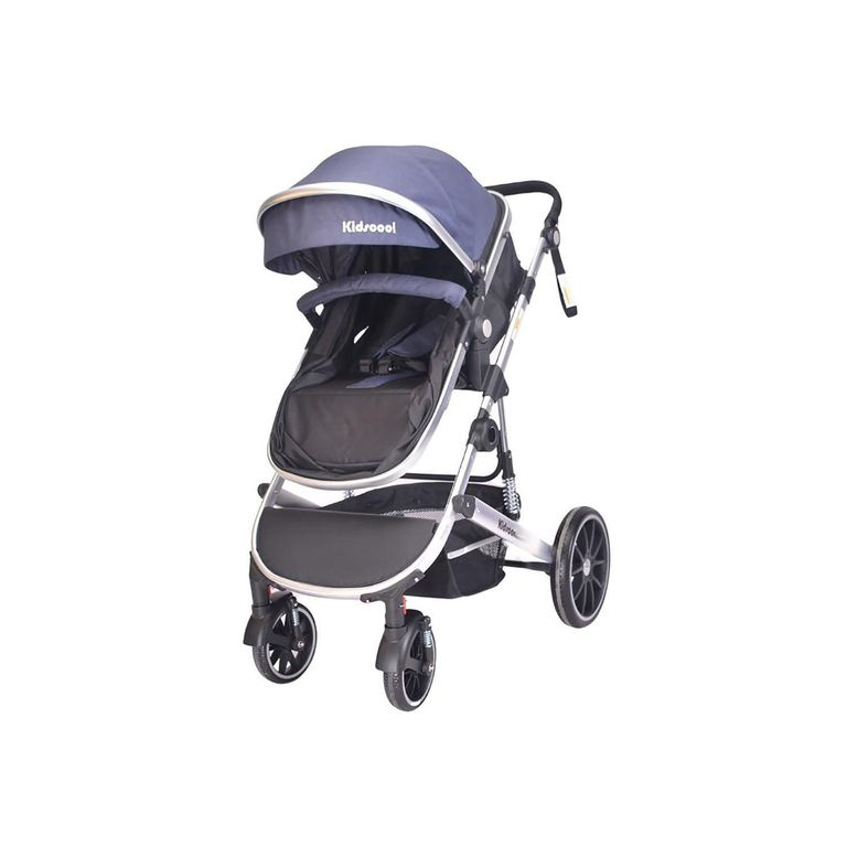 KIDSCOOL Coche cuna Lux azul 3 funciones