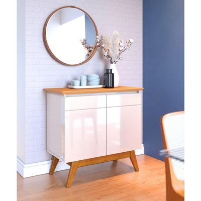 Imagen 2 del producto Buffet 2 Puertas Classic Blanco Caramelo 85.5x41x79.5 cm