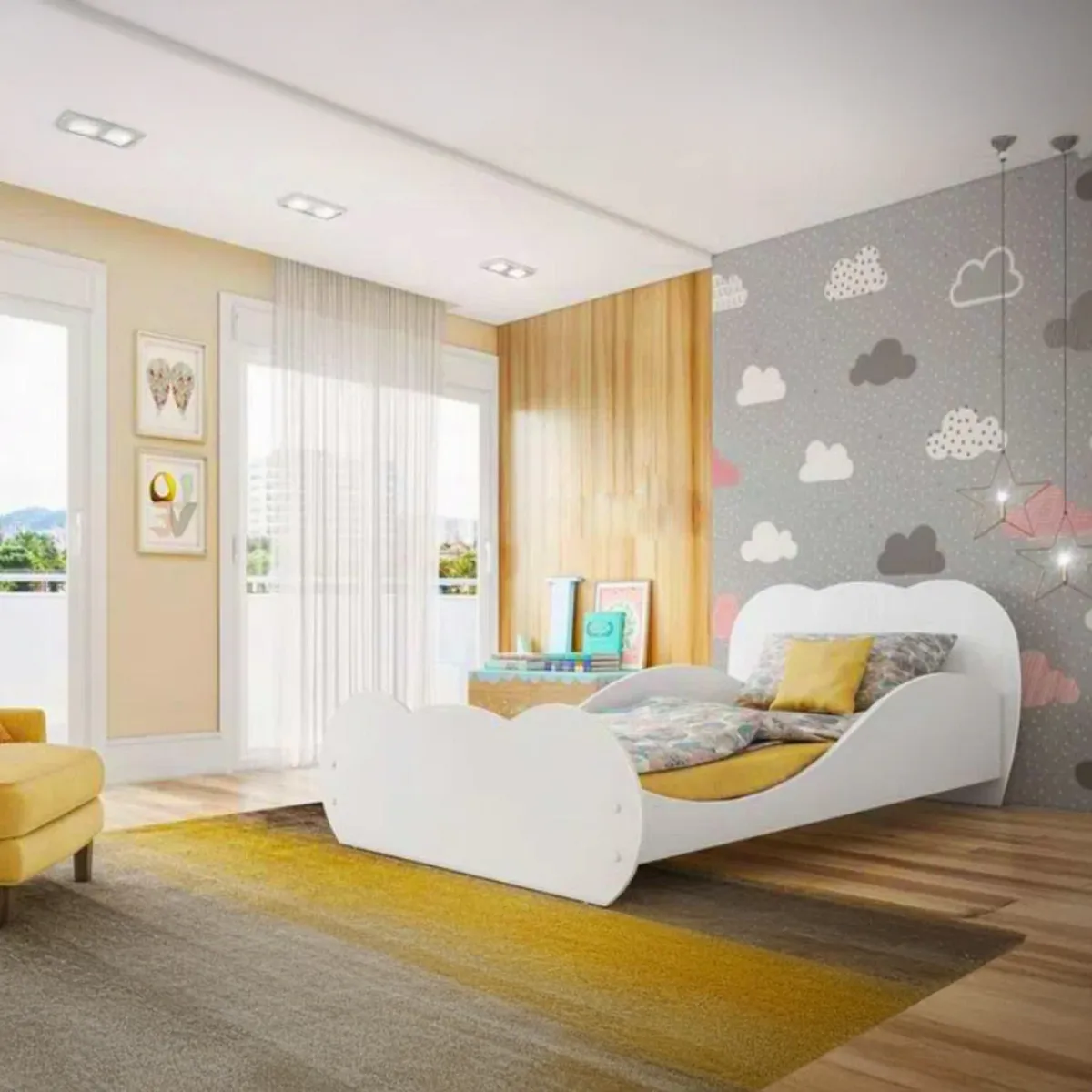 KIDSCOOL - Mini cama Infantil 2667.0002 Blanco