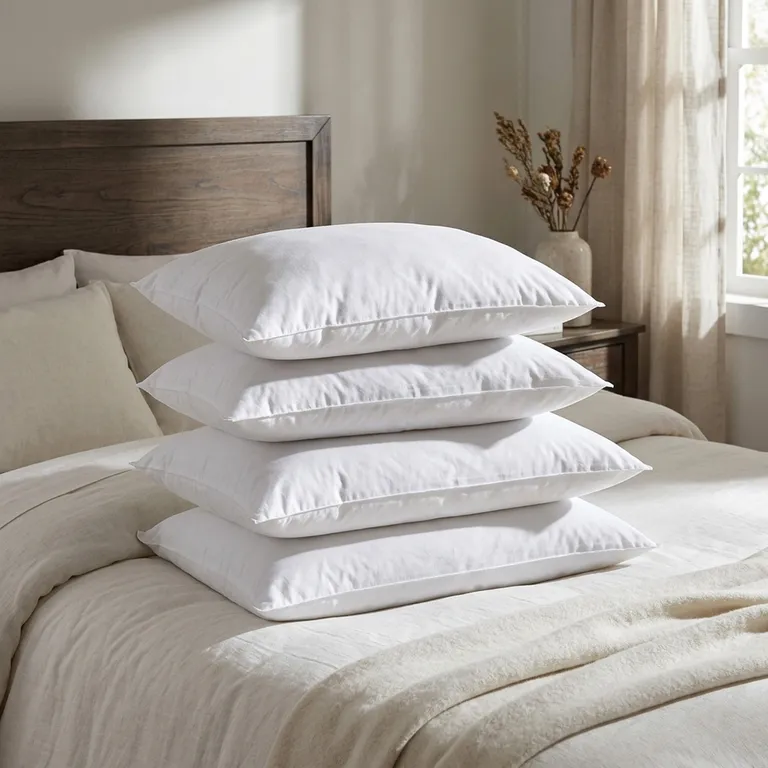 Pack de 4 Almohadas de Fibra sintética para Dormir 45x65 cm