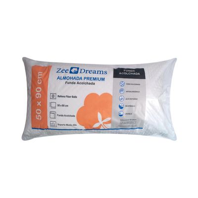 Imagen 2 del producto Almohada Funda Acolchada de Fibra sintética para Dormir 50x90 cm