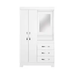 HOME MOBILI - Clóset Nepal 2 Puerta(s) 2 Repisa(s) 107.7x187x43.7 cm Blanco