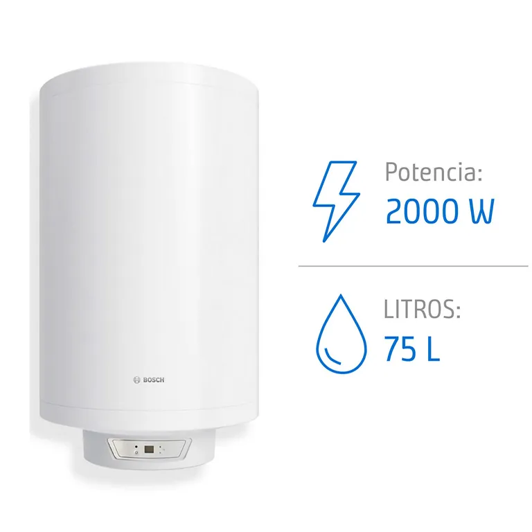 Termo Eléctrico 75 Litros 2000 W de Muro