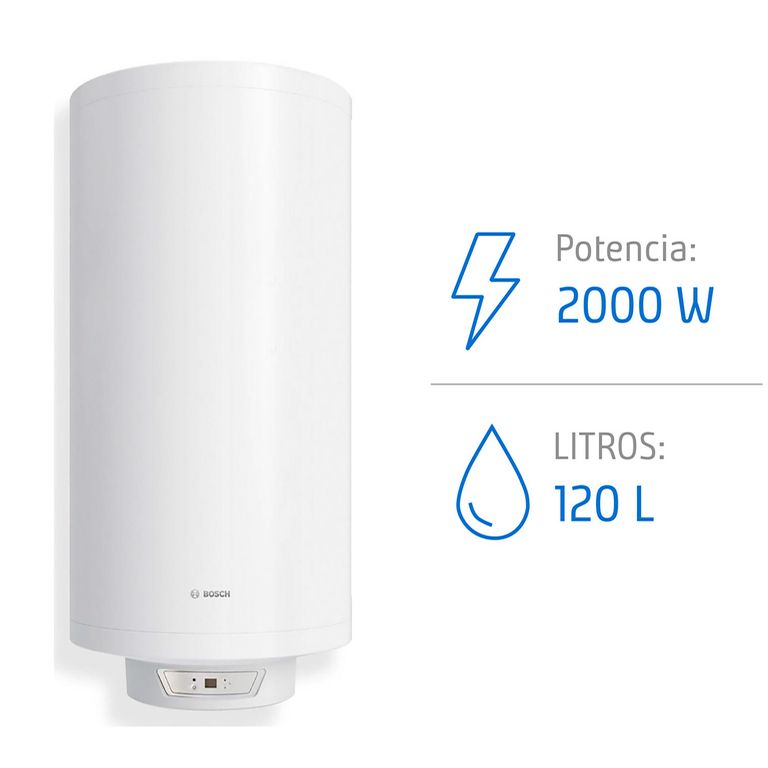 Termo Eléctrico 120 Litros 2000 W de Muro