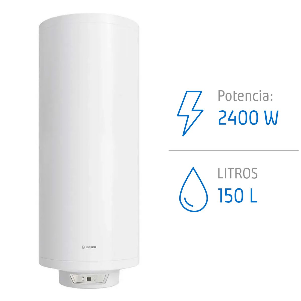 BOSCH - Termo Eléctrico 150 Litros 2400 W de Muro