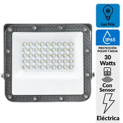HALUX - Reflector Led con Sensor Pro 30 W IP 65 3350 lm Luz Fría