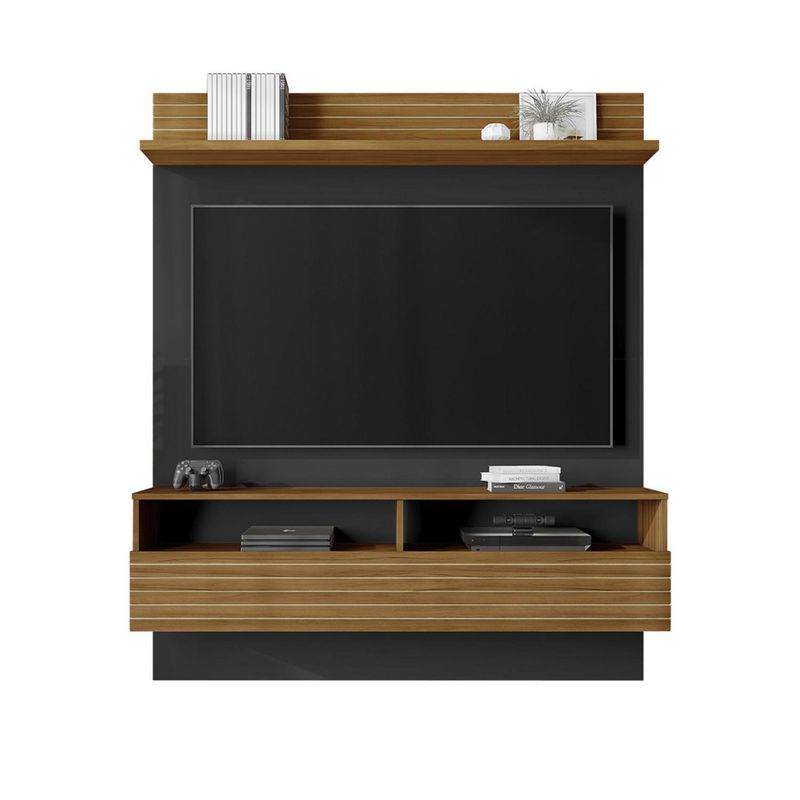 HOME MOBILI - Panel TV 55 " Nashville Negro/café 135.6x162.4x29.3 cm