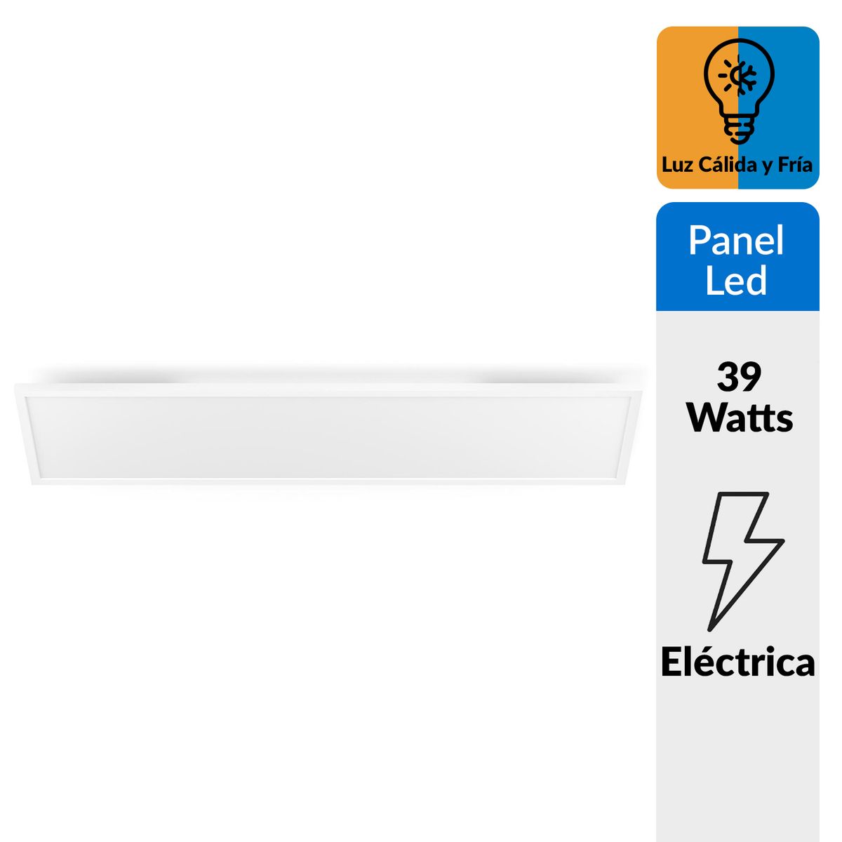 PHILIPS HUE - Panel Rectangular Inteligente Hue Aurrelle White Ambiance 39W