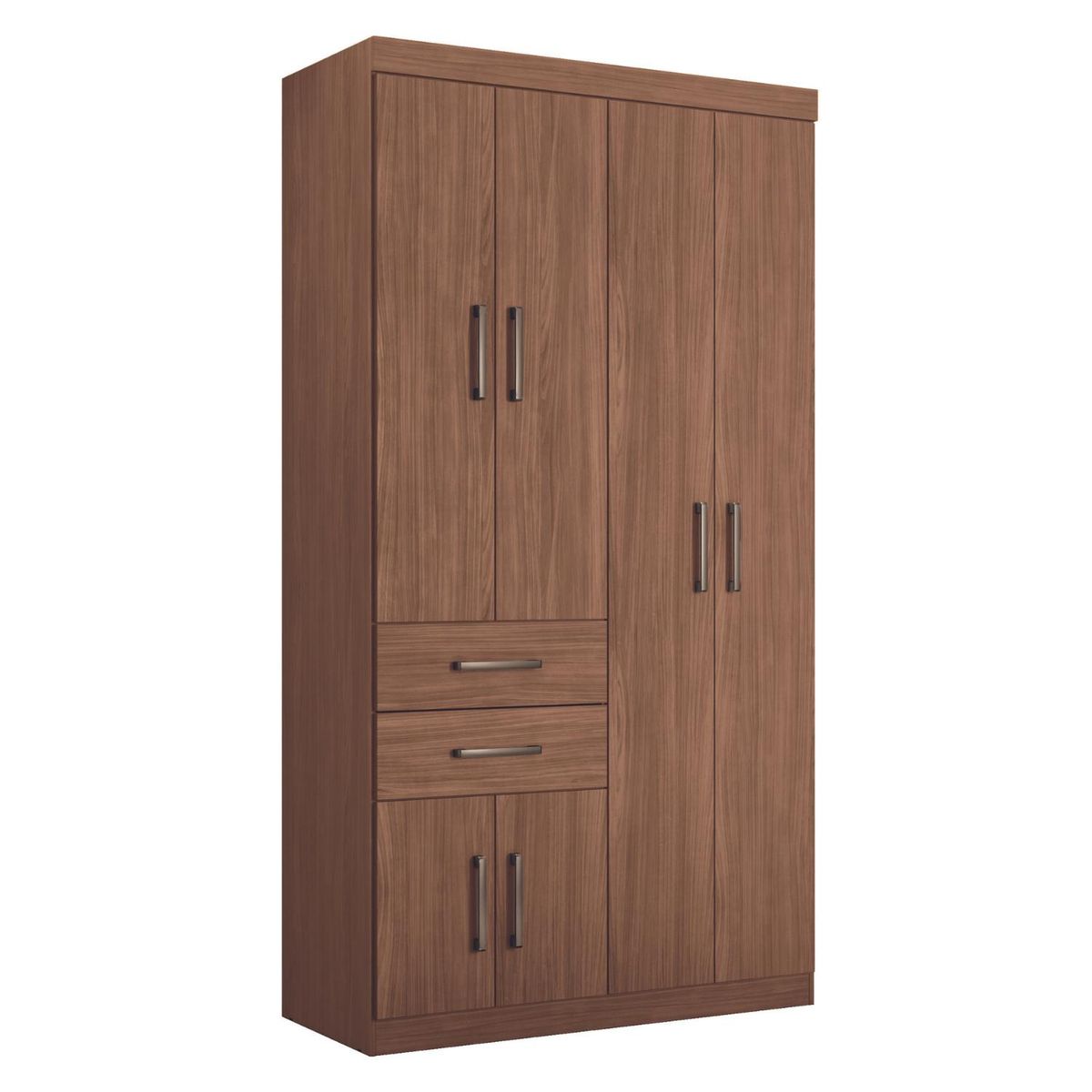 ONESSTA - Clóset Verona 6 Puerta(s) 2 Cajón(es) 4 Repisa(s) 106.6x200x46.3 cm Café