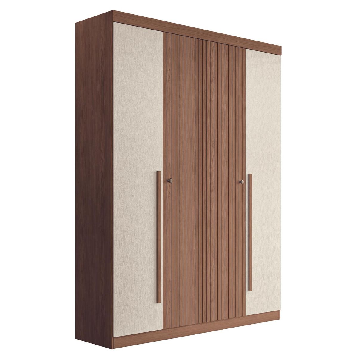 ONESSTA - Clóset Buriti 4 Puerta(s) 2 Cajón(es) 5 Repisa(s) 155x219x46.3 cm Café/Beige