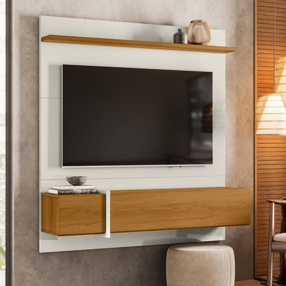 ONESSTA - Home estante 55 " Avila Blanco 136x147x34 cm