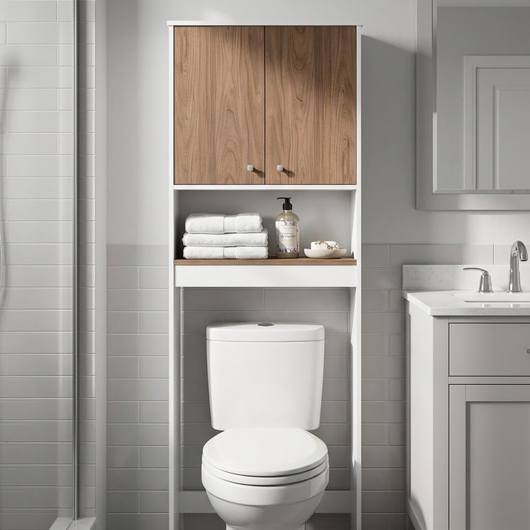 Estante Para Wc Superior 2 Puertas Baño