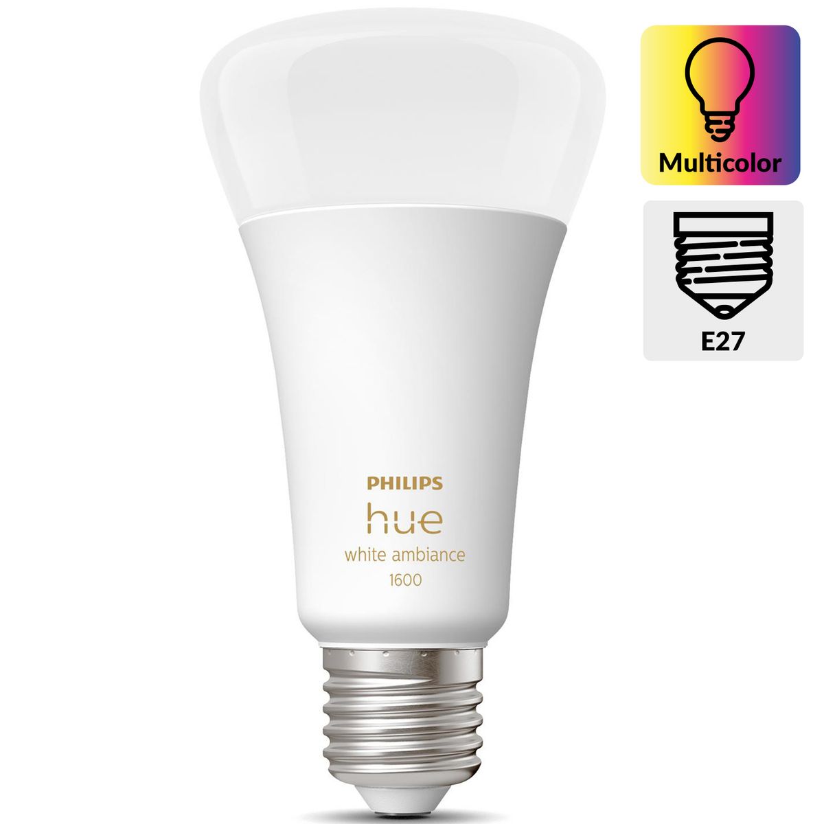 PHILIPS HUE - Ampolleta Inteligente Hue Ambiance 15 W E27 1521 lm Luz Neutro