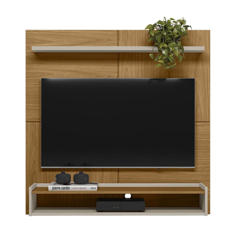 HOME MOBILI - Panel TV 50 " Creta Café/blanco 120x120x29 cm