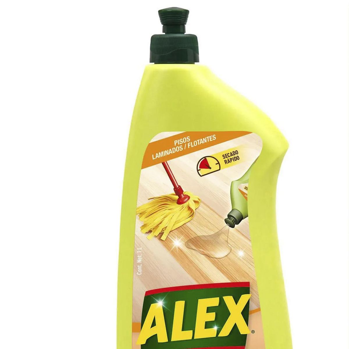 ALEX - Limpiador Pisos Laminados Alex 1 Litro Aroma Naranja Uso Directo