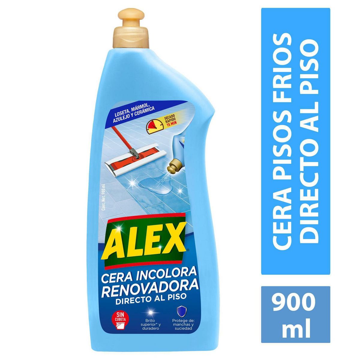 ALEX - Cera Renovadora Alex para Pisos Fríos 900 ml Larga Duración