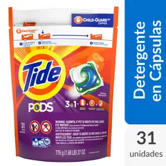 TIDE - Detergente En Cápsulas Original 31 Unidades para Lavadora