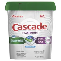 CASCADE - Cápsulas Lavavajillas 62 unidad(es) Caja