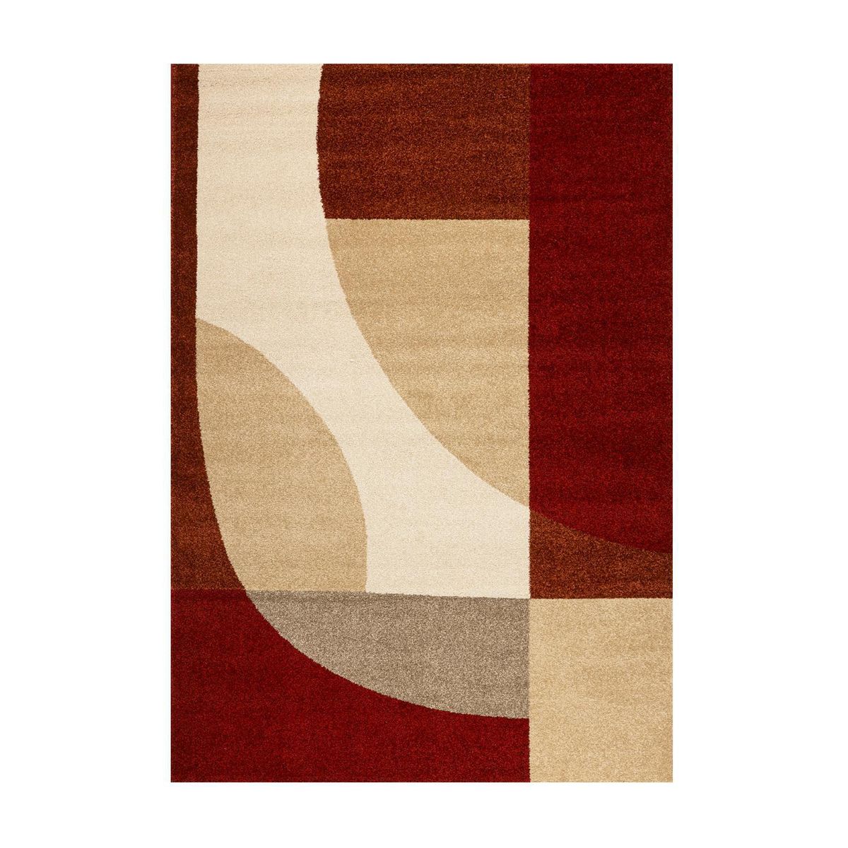 DIB - Alfombra Access 160x230 cm PVC Rojo/Beige