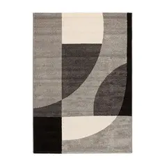 DIB - Alfombra Access 160x230 cm Gris-Negro