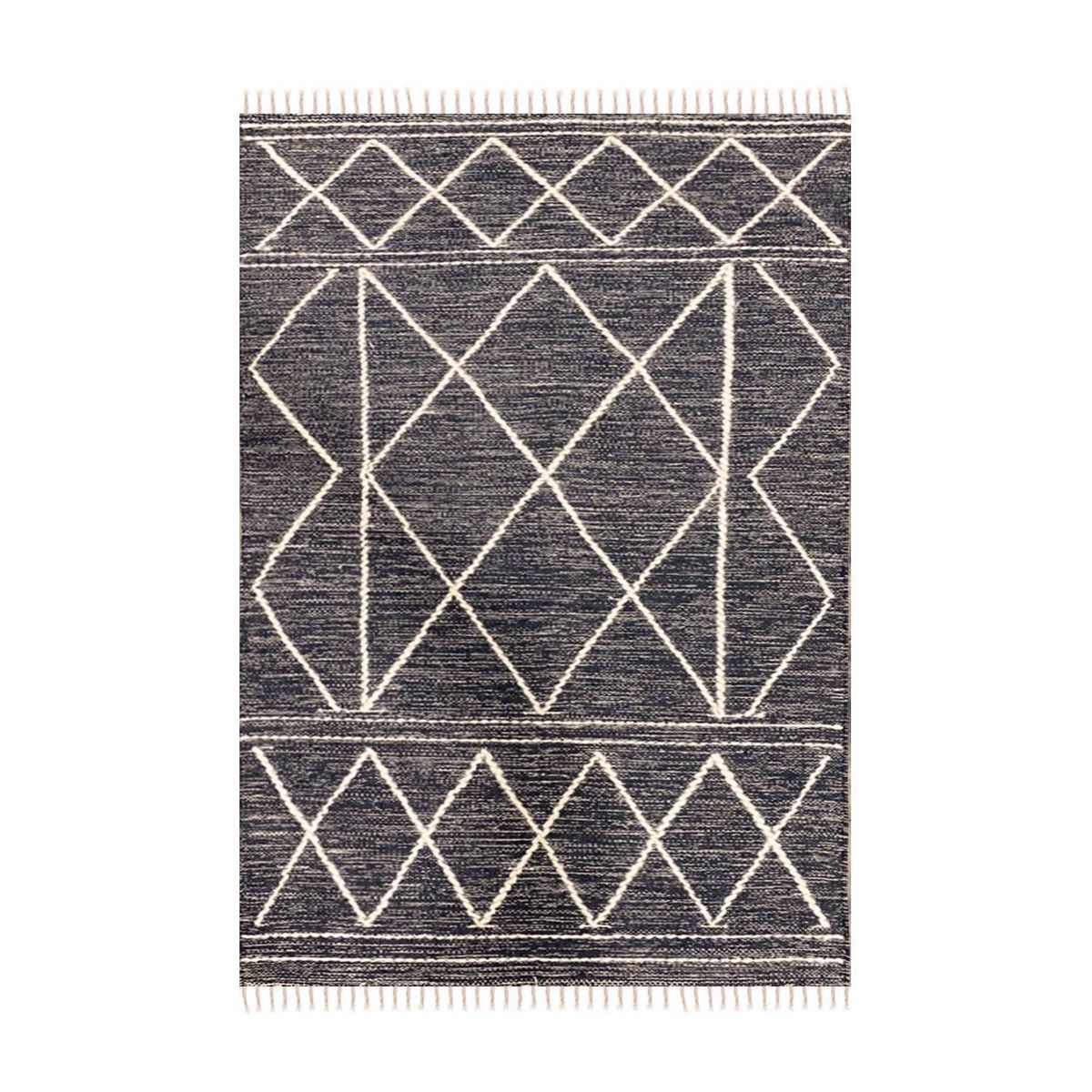 DIB - Alfombra Woven Geo 140x200 cm Lana Gris