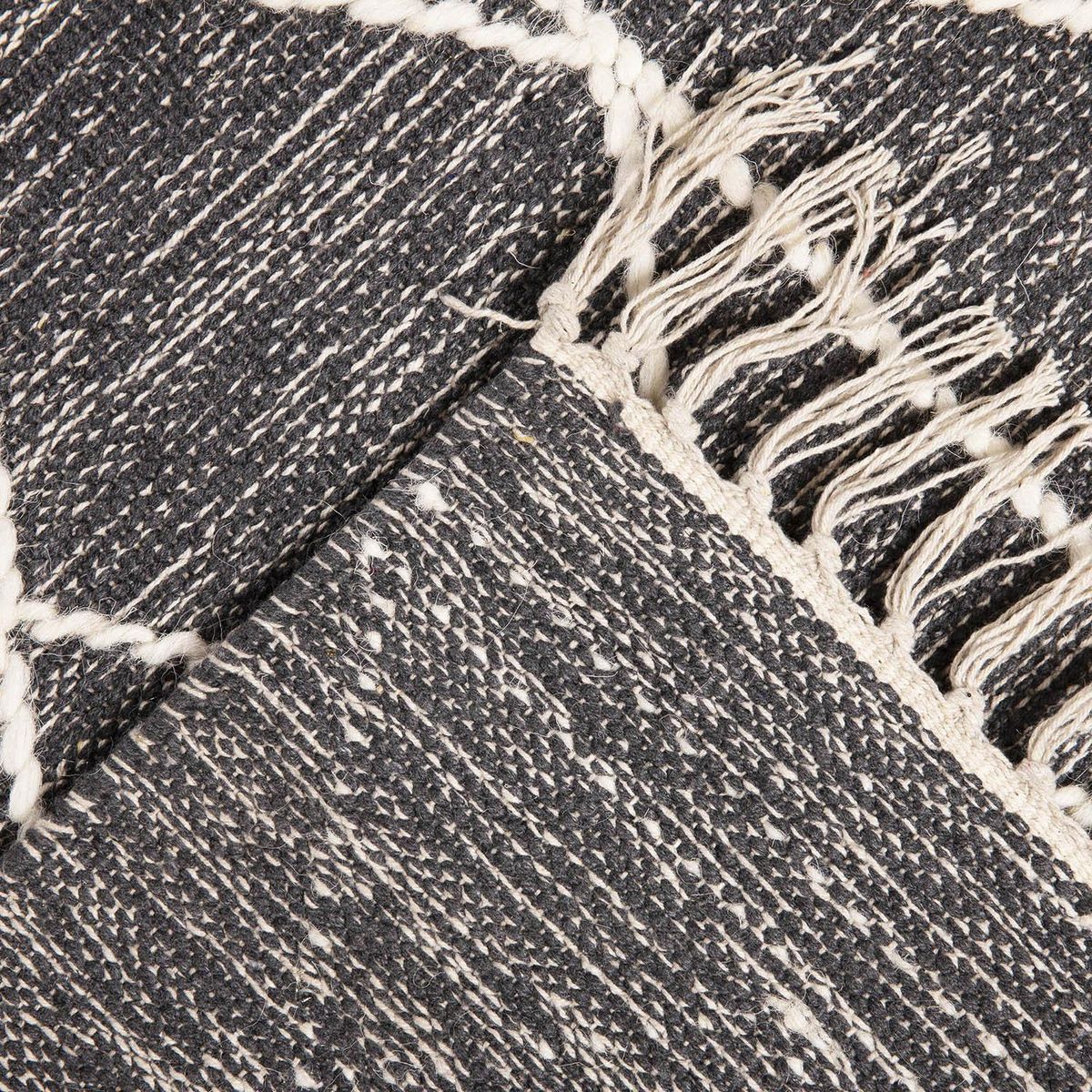 DIB - Alfombra Woven Geo 140x200 cm Lana Gris