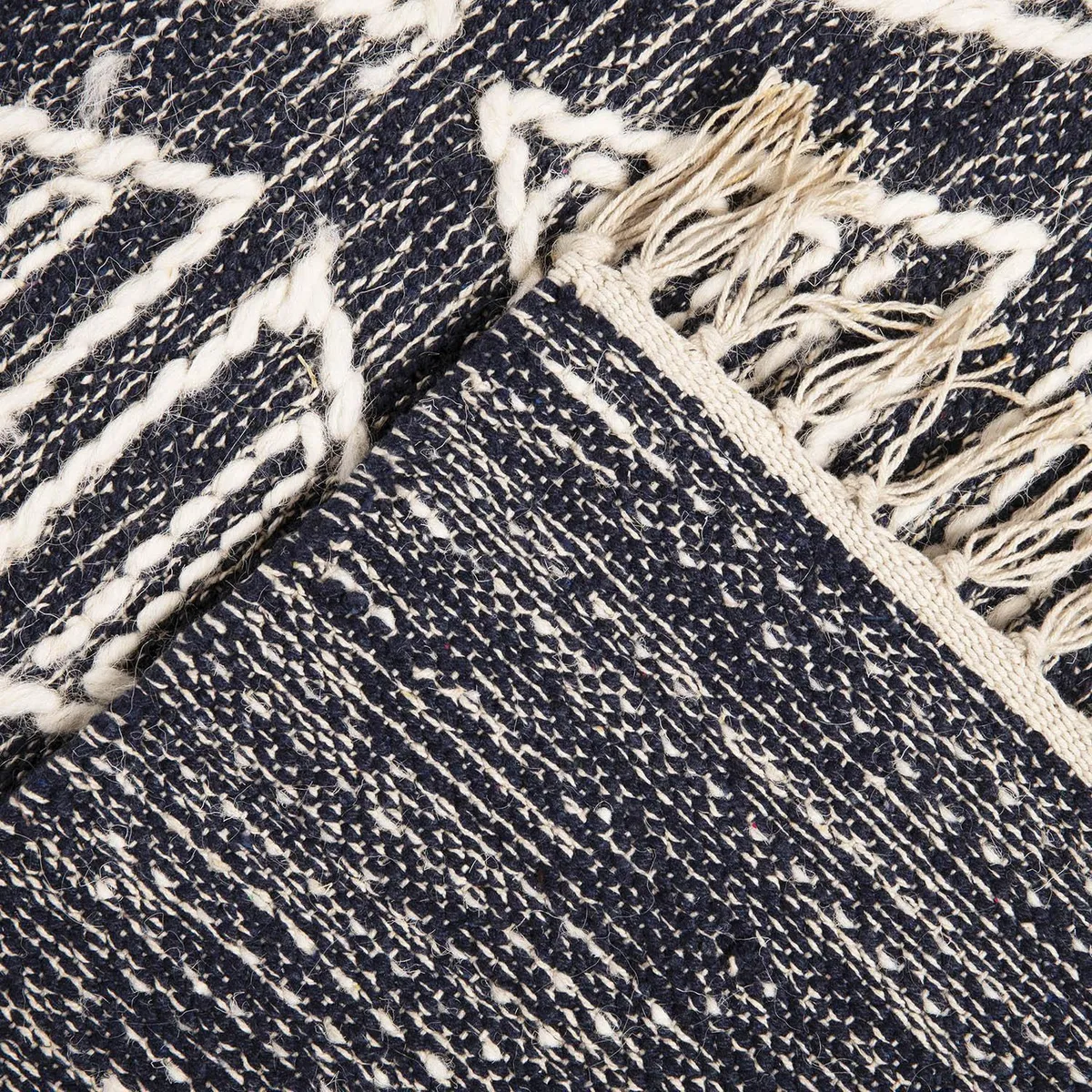 DIB - Alfombra Woven Geo 160x230 cm Lana Azul