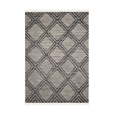 Alfombra Woven Geo 140x200 cm Gris
