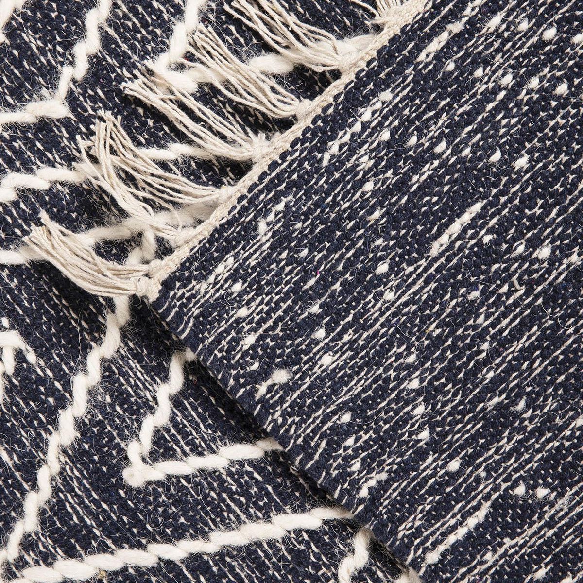 DIB - Alfombra Woven Geo 160x230 cm Lana Azul