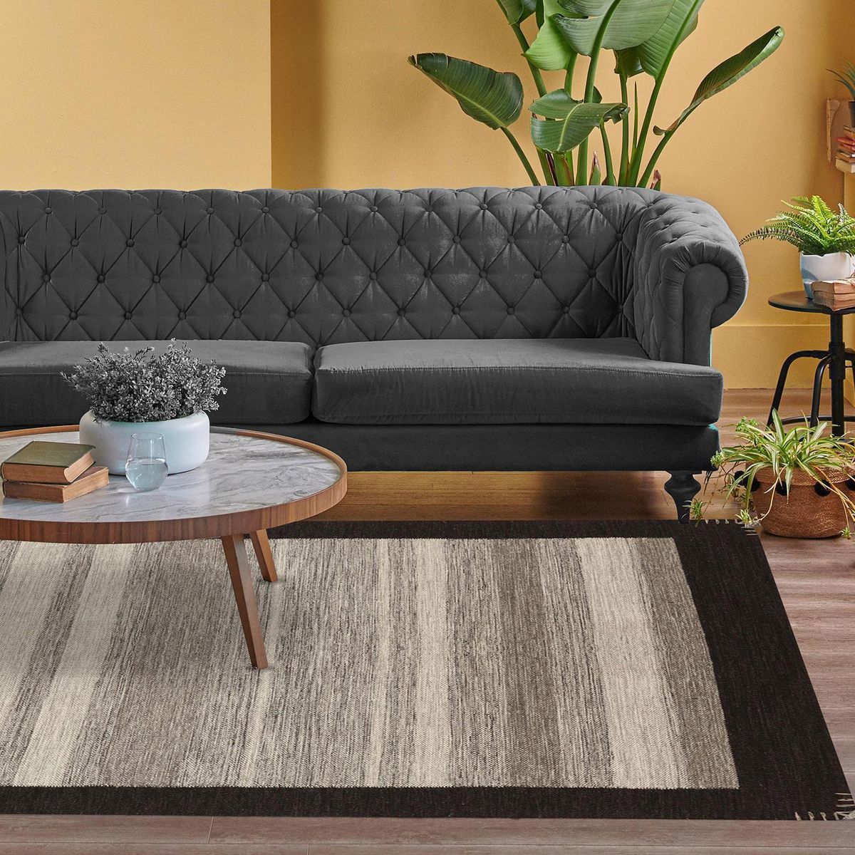 DIB - Alfombra K. Tribal Natural 240x340 cm Lana GRIS