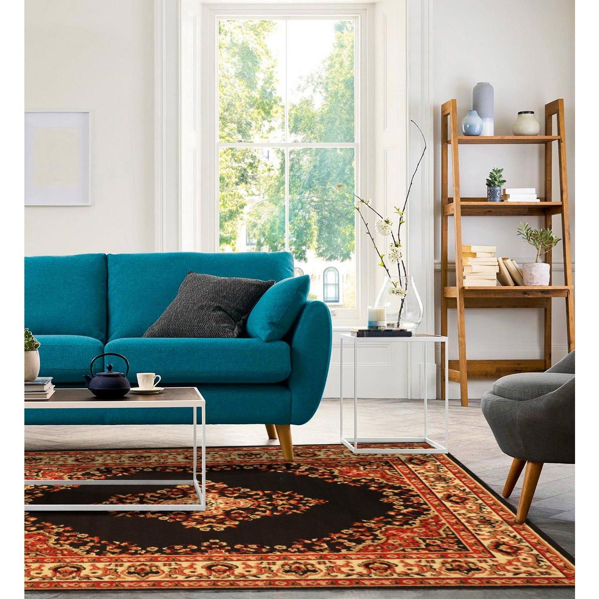 DIB - Alfombra Clásica 50x90 cm Polipropileno Multicolor