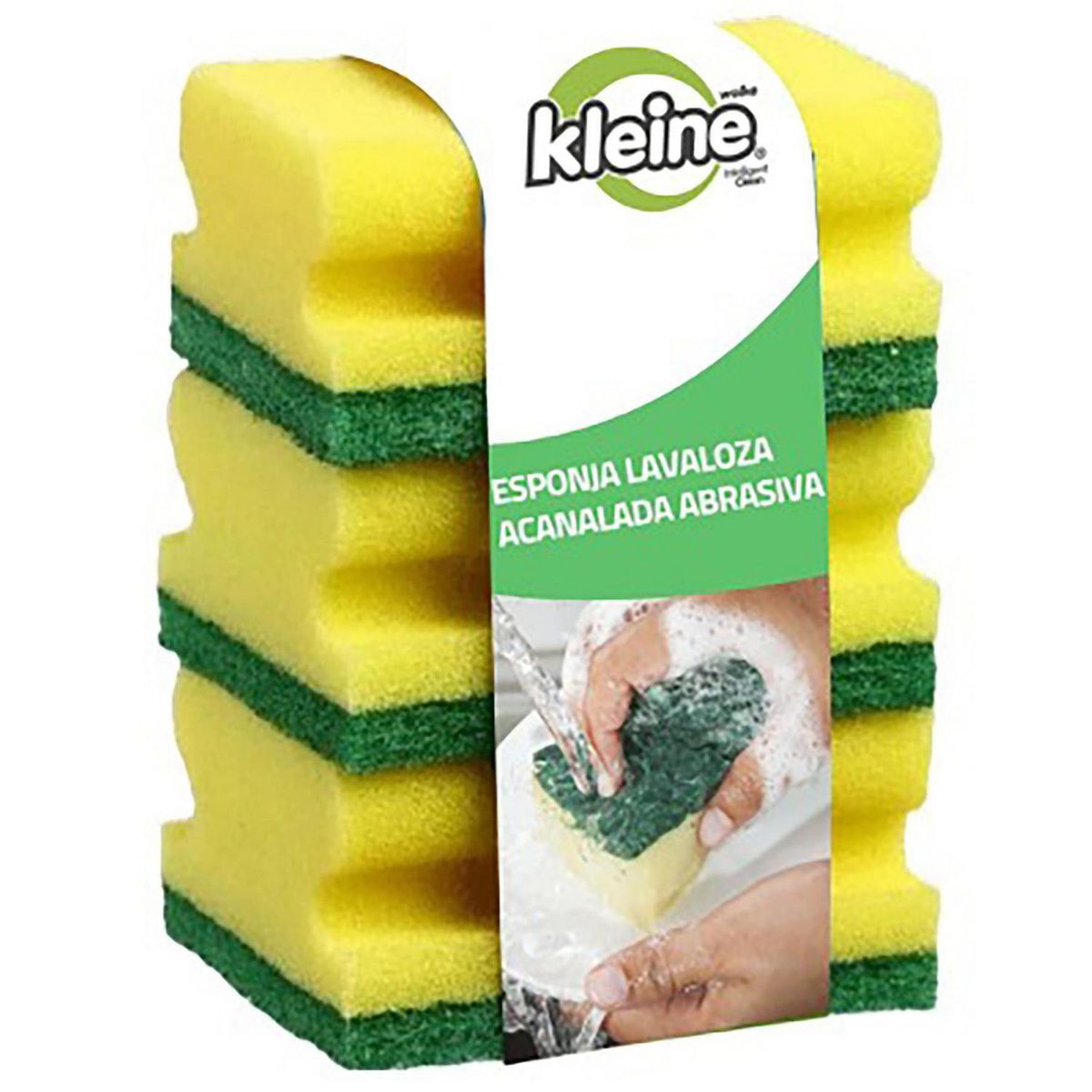 KLEINE WOLKE - Set de 3 Esponjas Acanaladas Kleine Wolke para Limpieza Cocina