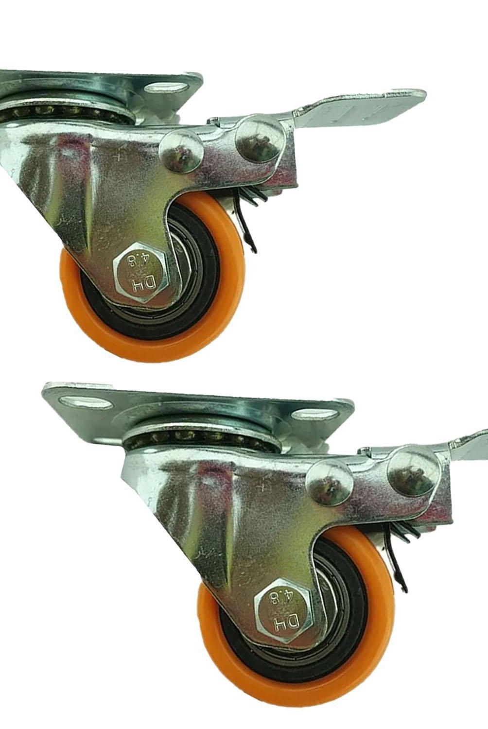 SOFBAL - Pack 2 Ruedas Giratoria 40mm Freno