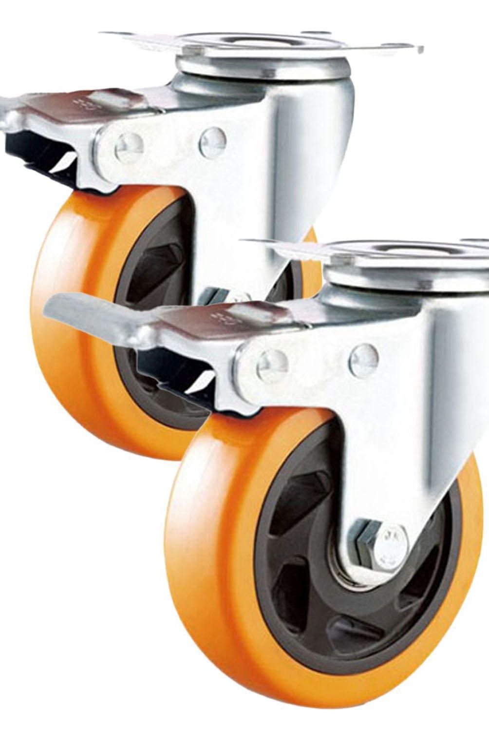 SOFBAL - Pack 2 Ruedas Giratoria 125mm Freno