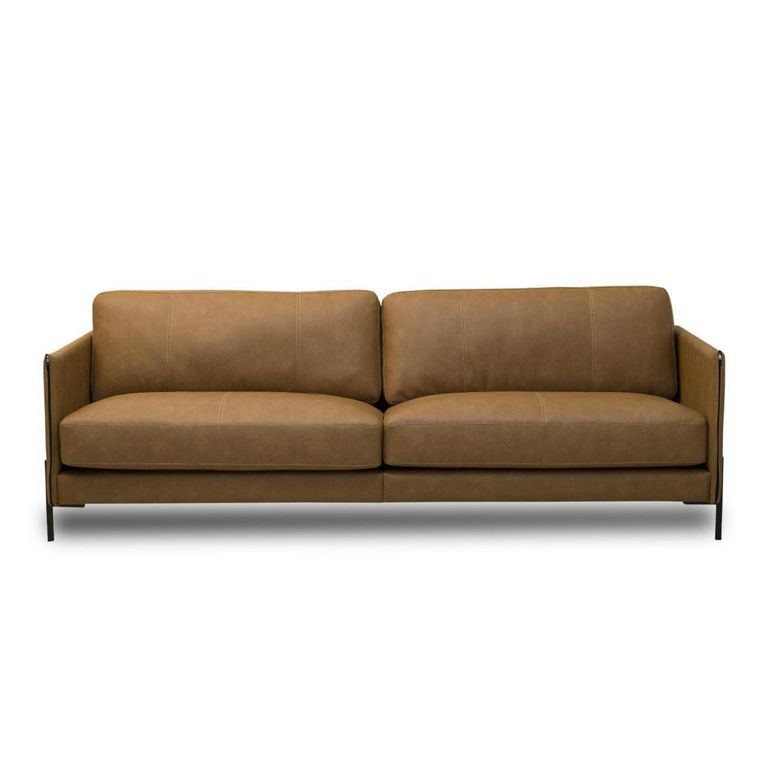 AMUV Sofá 2 cuerpos Chabli 240x86x92 cm Café