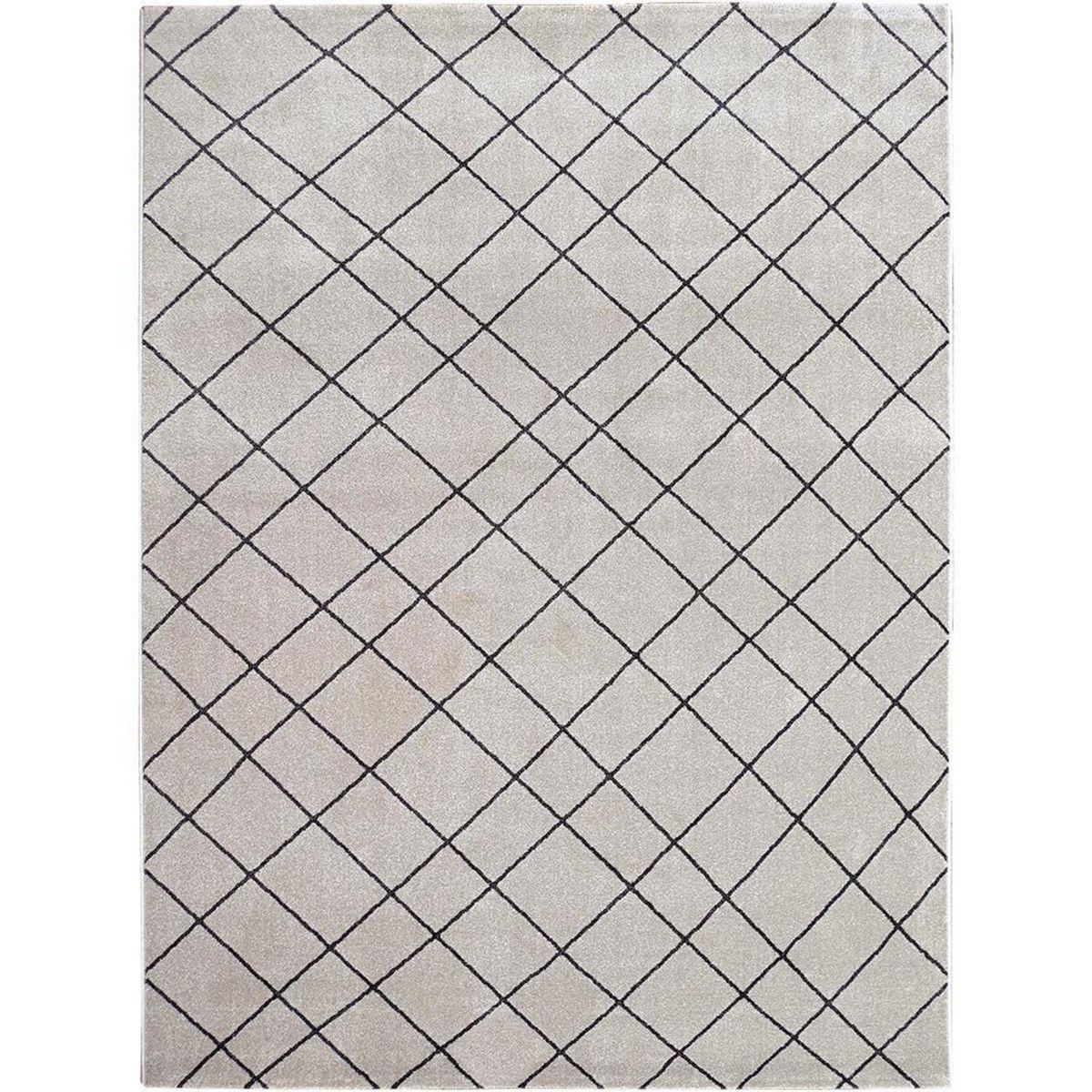 DECOCASA - Alfombra Tejida 4156 Classe A Riscos 200x250 cm Polipropileno Gris