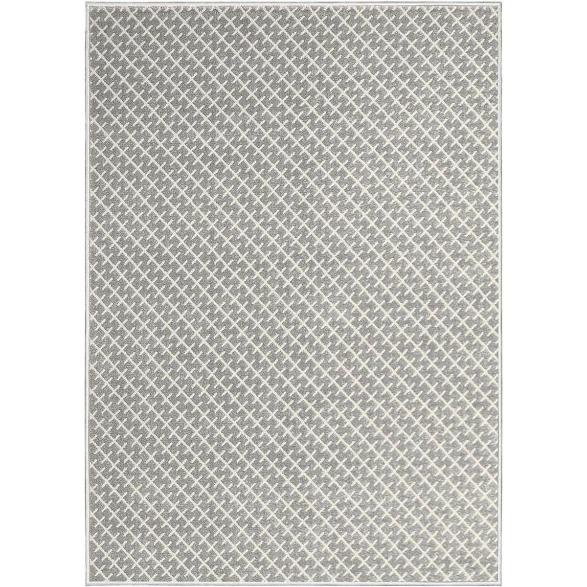 DECOCASA - Alfombra Tejida 3287 Clase A Diagonal 200x250 cm Polipropileno Gris