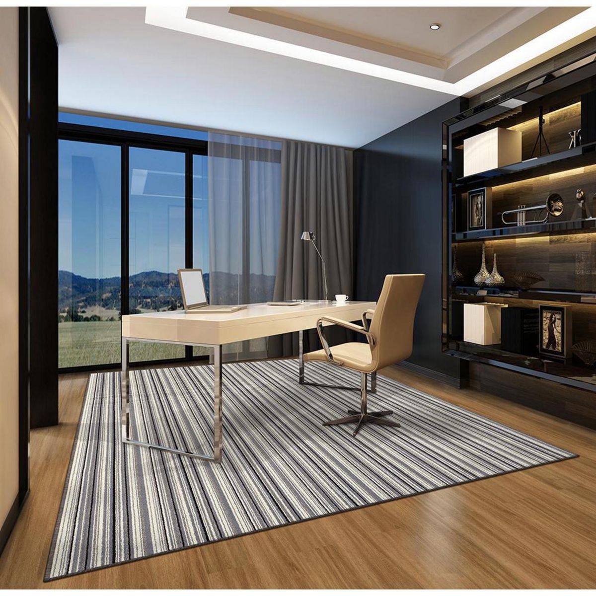 DECOCASA - Alfombra Tufting 2047 Aruba Arrecife 200x250 cm Polipropileno Gris