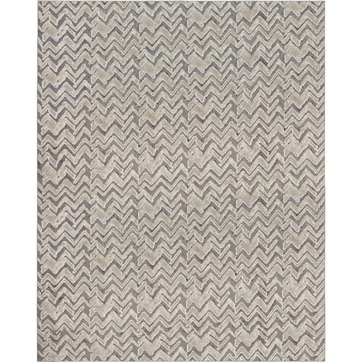 DECOCASA - Alfombra Grande Tejida 0420 Glamour Esclpido 200x250 cm Polipropileno Gris