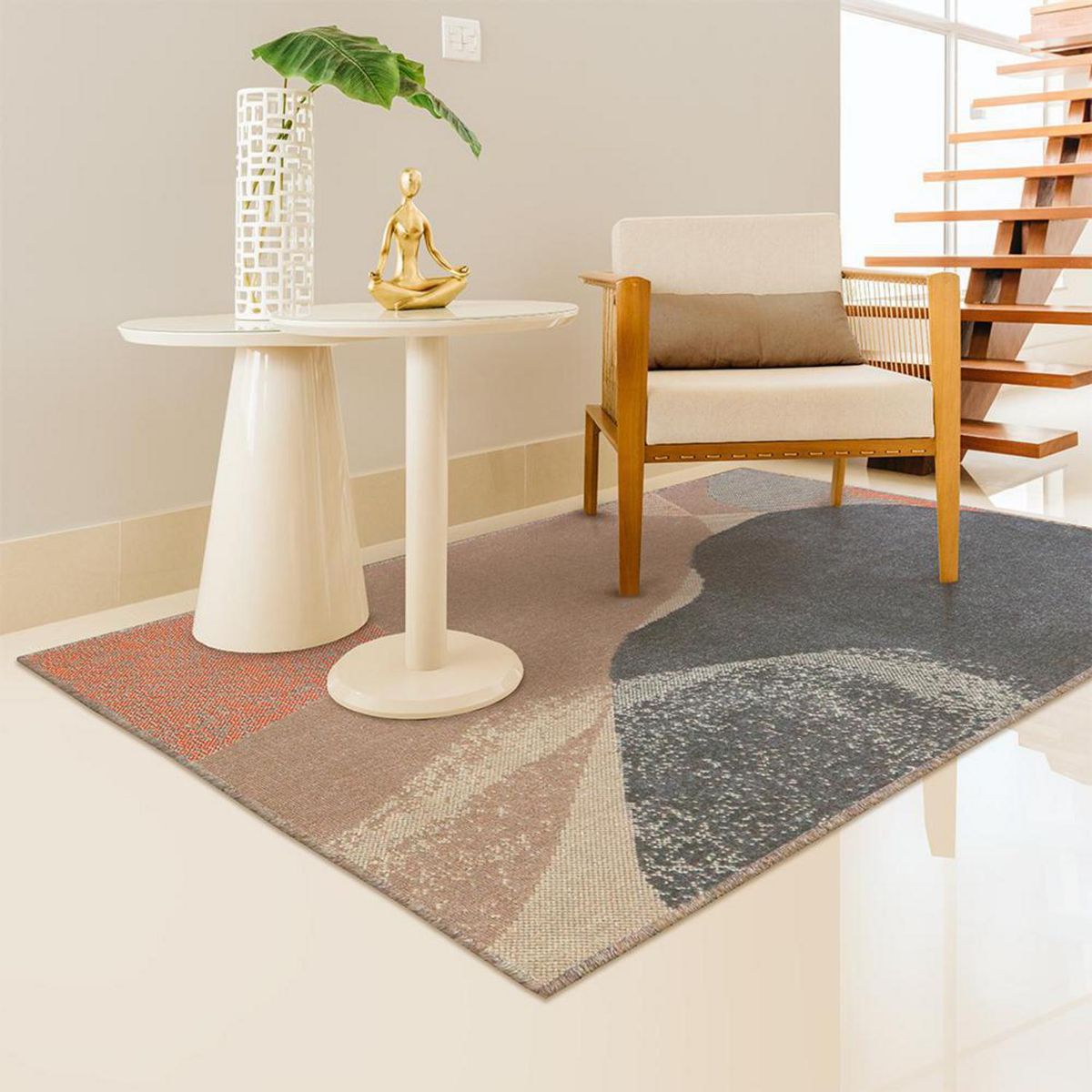 DECOCASA - Alfombra Tejida 0405 Sutil Fashion 200x250 cm Polipropileno Cafe