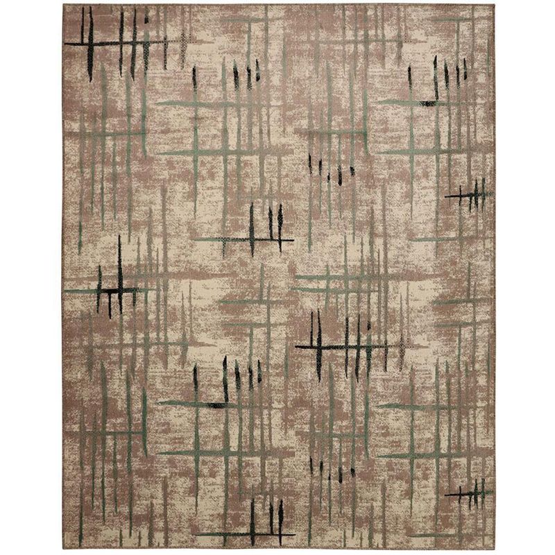 DECOCASA - Alfombra Tejida 0102 Sutil Tropical 200x290 cm Multicolor